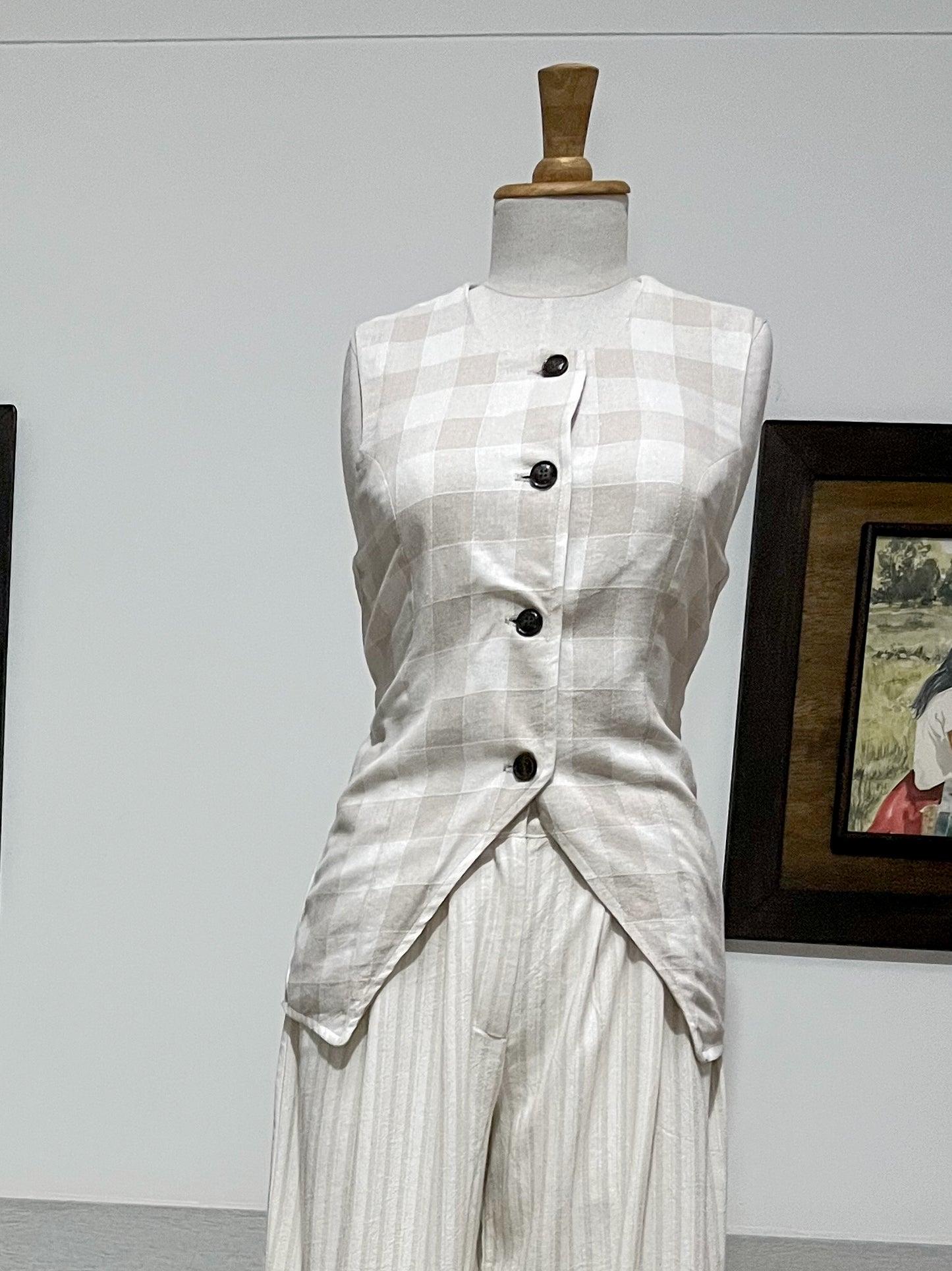Conjunto Mix & Match de Chaleco y Pantalón en Lino | Moda ética y sostenible hecha en Colombia
