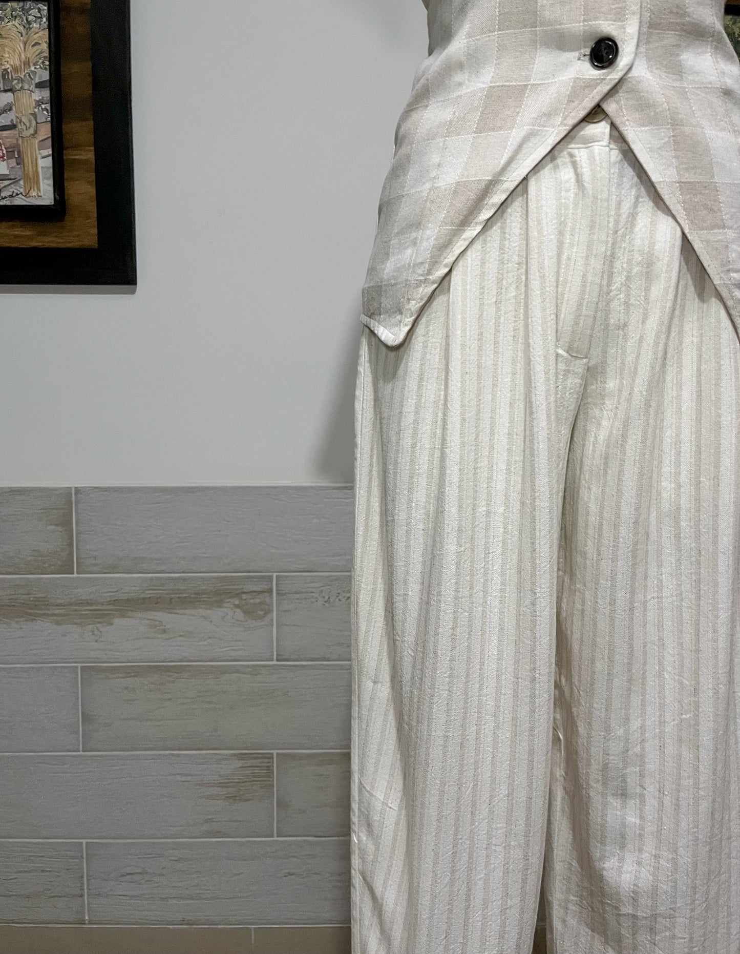 Conjunto Mix & Match de Chaleco y Pantalón en Lino | Moda ética y sostenible hecha en Colombia