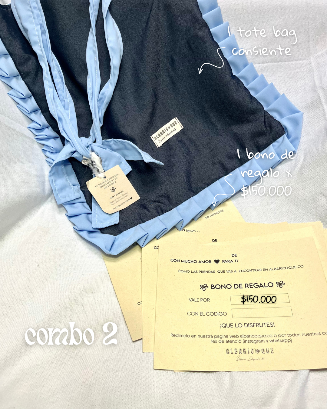 Descubre nuestro Combo Premium: bono de $150.000 + exclusiva Tote Bag AMA doble faz. Diseño colombiano sostenible, hecho por mujeres artesanas. ¡Regalo único con propósito!