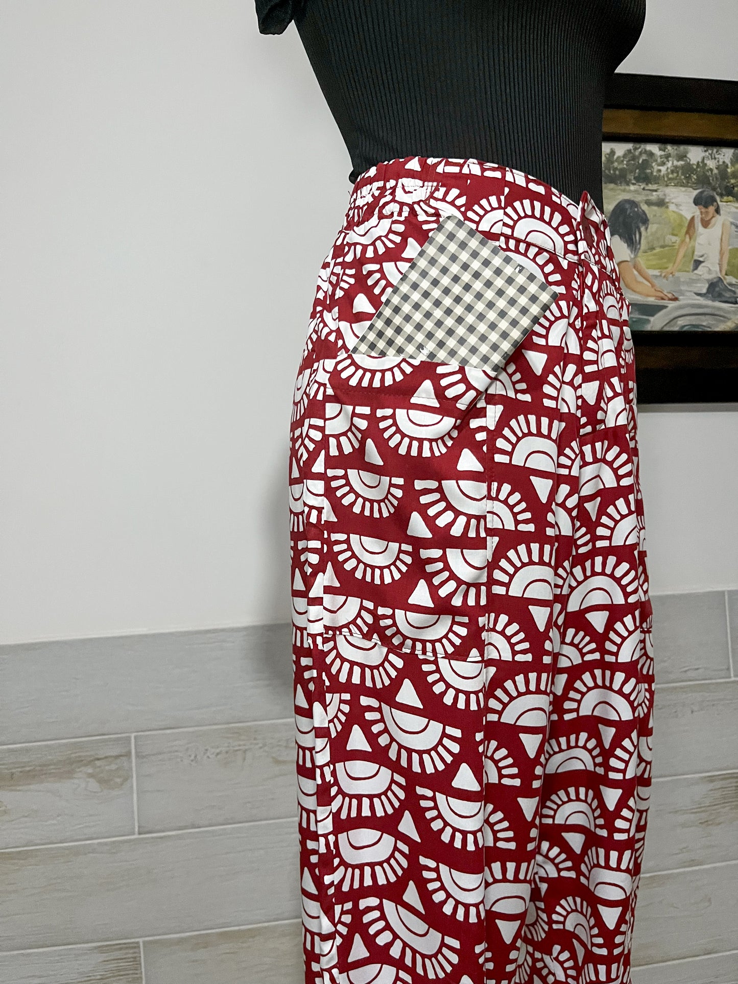 Pantalón Estampado POSH de Corte Clásico | Moda ética y sostenible hecha en Colombia